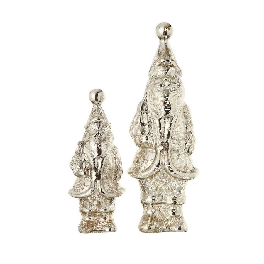 Mercury Glass Santas