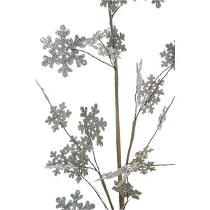 Snowflake Pick W/Silver Glitter