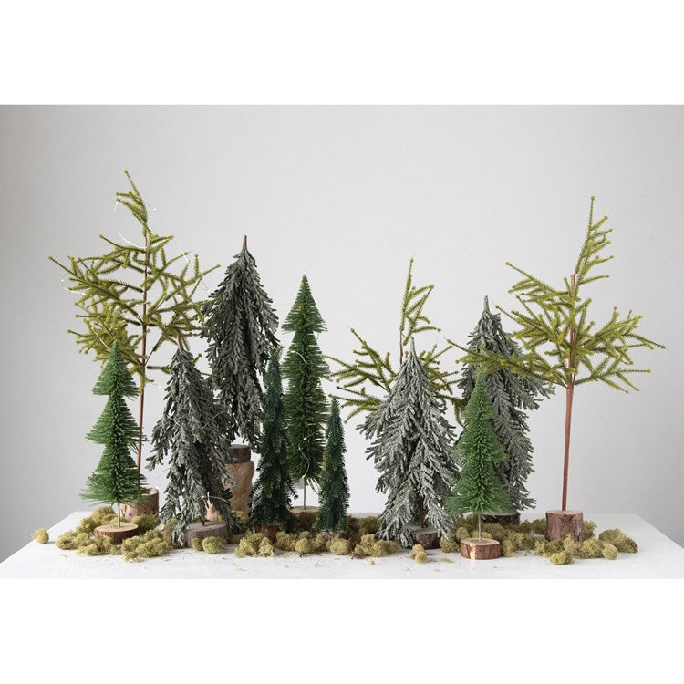 texxture Yukon™ Holiday Bottle Brush Mini Trees, Set of 12 - lily & onyx