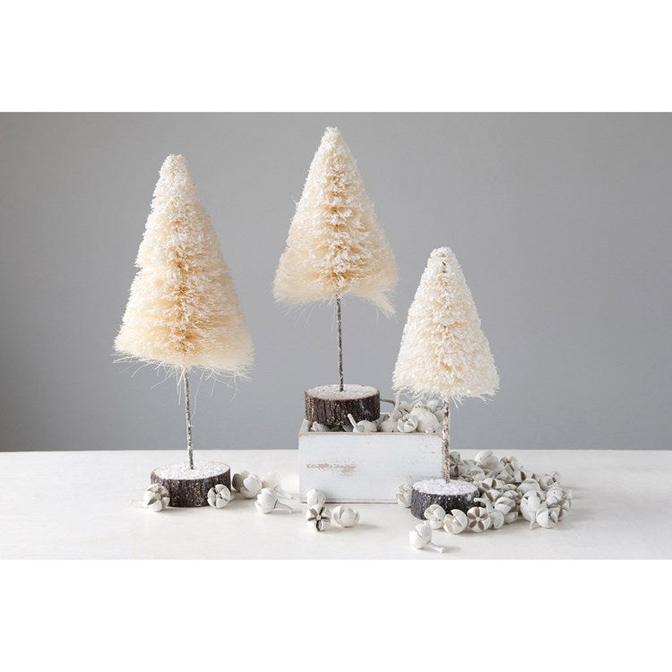 Sisal Bottle Brush Tree - Cream