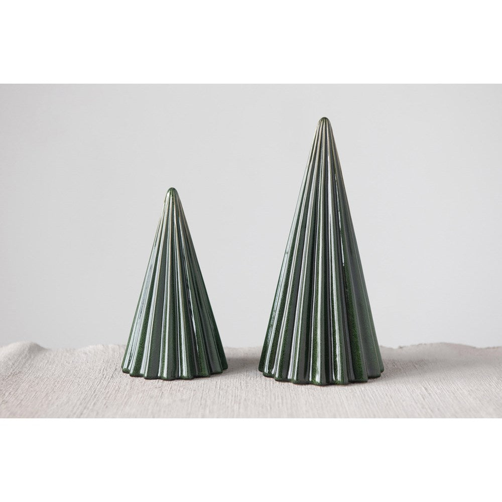Stoneware Tree - Reactive Glaze - Green