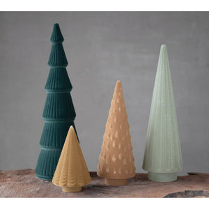 Moss Green Flocked Tree
