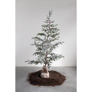 Faux Pine Tree - Burlap Base