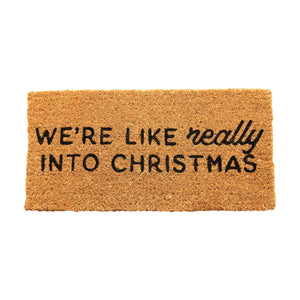 Christmas Natural Coir Doormat