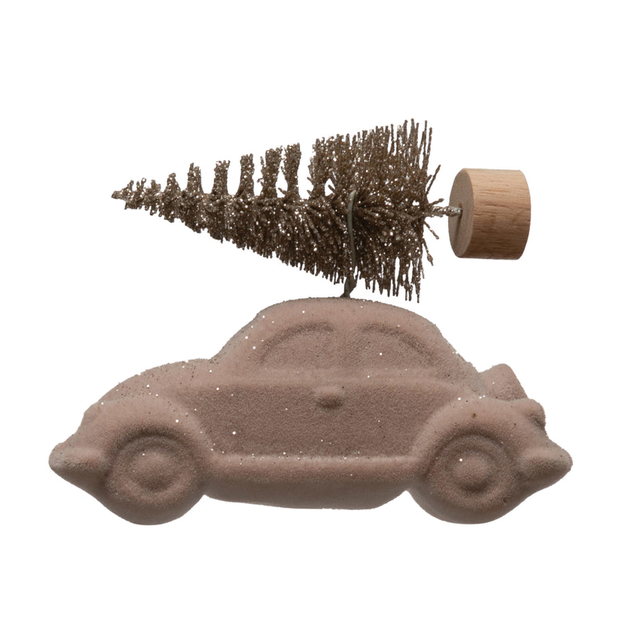 Vintage bus with Bottle Brush Tree